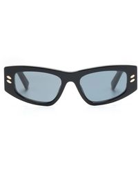 Stella McCartney - Chain-Link Detail Rectangle-Frame Sunglasses - Lyst
