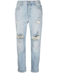 Washington DEE-CEE U.S.A. - Distressed Straight-leg Jeans - Lyst