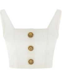 Balmain - Button Top - Lyst