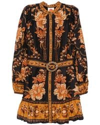 FARM Rio - Floral-Print Mini Dress - Lyst