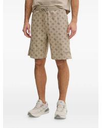 Guess - Monogram-Print Drawstring Shorts - Lyst