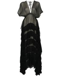 Mes Demoiselles - Ruffled Maxi Dress - Lyst