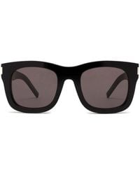 Saint Laurent - Monceau Sonnenbrille Mit Oversized-Gestell - Lyst