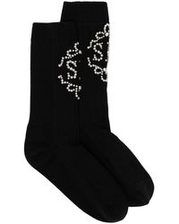 Simone Rocha - Monogram-embellished Cotton Socks - Lyst