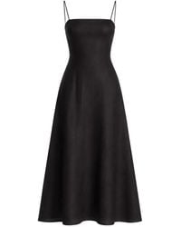 Reformation - Sleeveless Linen Midi Dress - Lyst