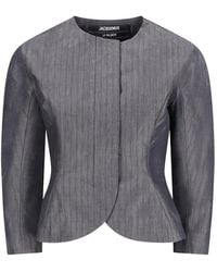 Jacquemus - The Palmier Short Peplum-Effect Jacket - Lyst