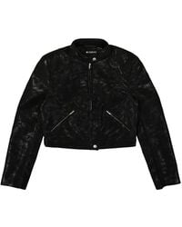 MISBHV - Cropped Faux-Leather Jacket - Lyst