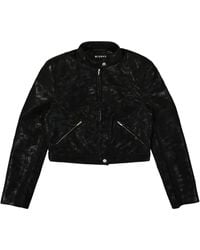 MISBHV - Cropped Faux-Leather Jacket - Lyst