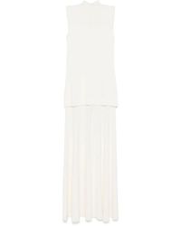 Jil Sander - Crepe Maxi Dress - Lyst