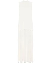 Jil Sander - Crepe Maxi Dress - Lyst