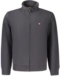 Napapijri - Balis Zip-Up Cotton Sweater - Lyst