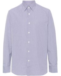 Brioni - Gingham-check Cotton Shirt - Lyst