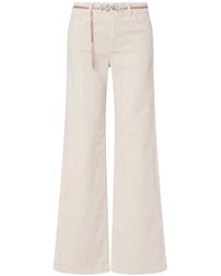 Liu Jo - Velvet Flare Pants - Lyst