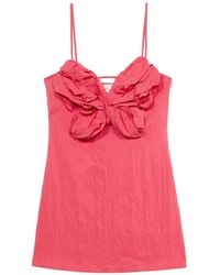 Blumarine - Butterfly-Appliqué Mini Dress - Lyst