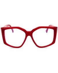 Max Mara - Lunettes De Vue À Monture Géométrique - Lyst