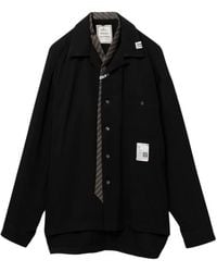 Maison Mihara Yasuhiro - Logo-Patch Shirt - Lyst