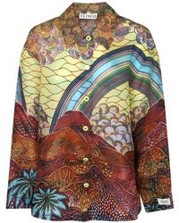 VLISCO DIALOGUES - Landscape-Print Shirt - Lyst