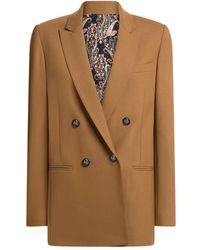 Etro - Double-Breasted Pegaso-Buttons Blazer - Lyst