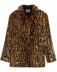 Stand Studio - Emmie Leopard-Print Coat - Lyst