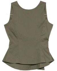 MOUTAKI - Bow-Detail Peplum Blouse - Lyst