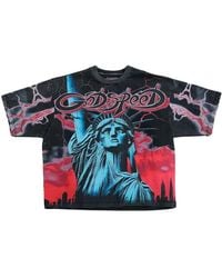 Godspeed - Voltage Statue-Print T-Shirt - Lyst