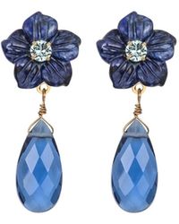 Jennifer Behr - Jaylene Flower Drop Earrings - Lyst