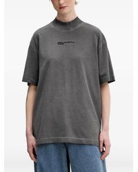 KARL LAGERFELD - Ribbed-Mock-Neck T-Shirt - Lyst