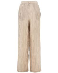 Emporio Armani - Crepe Trousers - Lyst
