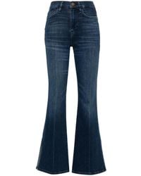 FRAME - Le Easy High-Rise Flared Jeans - Lyst