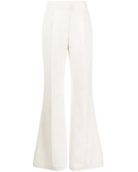 Elie Saab - Pantaloni Svasati Con Pieghe Pressate - Lyst