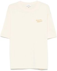 Maison Kitsuné - T-Shirt Met Borduurwerk - Lyst