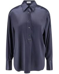 Brunello Cucinelli - Monili-Chain Long-Sleeved Shirt - Lyst