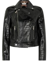 Philipp Plein - Veste Zippée À Effet Peau De Crocodile - Lyst