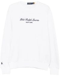 Polo Ralph Lauren - Logo-Embroidered Crew-Neck Sweater - Lyst