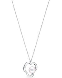 Tasaki - 18K Collection Line Chants Signature Akoya Pearl Necklace - Lyst