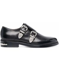 Toga Virilis - Buckled Bos Taurus Monk Shoes - Lyst