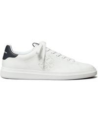 Tory Burch - Double T Howell Leather Sneakers - Lyst