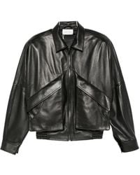 Magda Butrym - Lederjacke mit Reißverschluss - Lyst