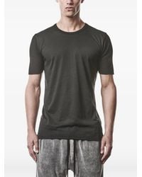 Thom Krom - Ribbed-Panel T-Shirt - Lyst