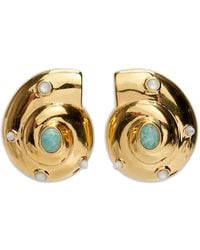 Lizzie Fortunato - Nautilus Stud Earrings - Lyst