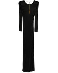 Elisabetta Franchi - ロングスリーブ マキシドレス - Lyst