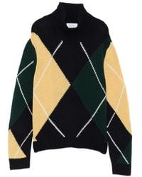 Be You - Argyle-Knit High-Neck Sweater - Lyst
