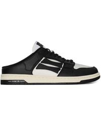 Amiri - Skel Panelled Backless Leather Low-top Trainers - Lyst