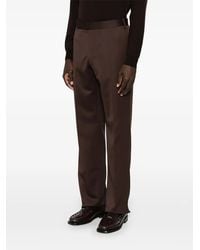 Lardini - Pressed-Crease Straight-Leg Trousers - Lyst