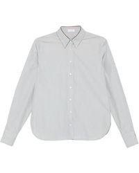 Brunello Cucinelli - Button-Down Shirt Met Krijtstreep - Lyst
