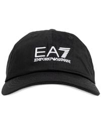 EA7 - Logo-Embroidered Baseball Cap - Lyst