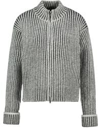 Rains - Cardigan Zippé Sapa En Maille Côtelée - Lyst