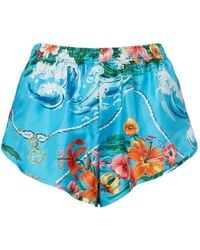 Gucci - Floral-Print Interlocking-G Shorts - Lyst