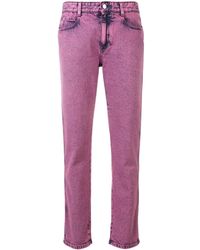 Stella McCartney Hoch sitzende Cropped-Jeans - Pink