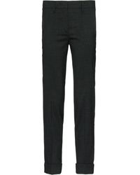 Prada - Stretch Natté Trousers - Lyst